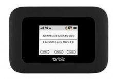 Orbic Speed 5G & 4G UW Mobile Data Hotspot R500L Locked to Veriz