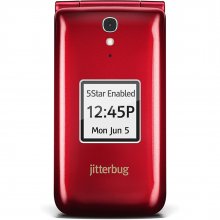 Jitterbug Flip Easy-to-Use Cell Phone - Red