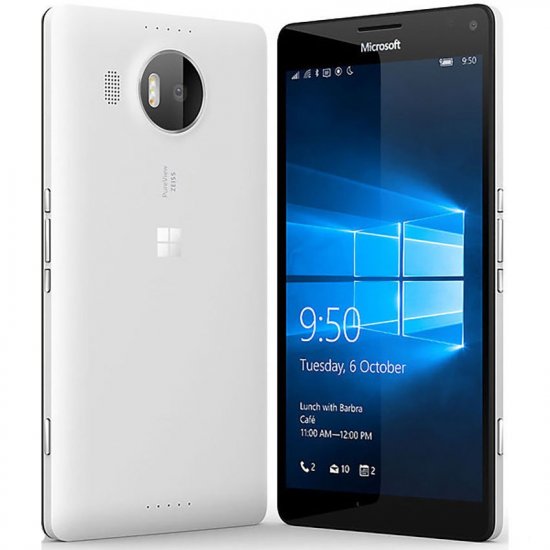 Microsoft Lumia 950 XL - 32GB White Windows Phone 10 Unlocked - Click Image to Close