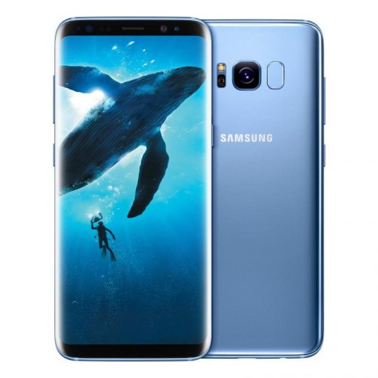 Samsung Galaxy S8+ - 64 GB - Coral Blue - Verizon - CDMA/GSM - Click Image to Close
