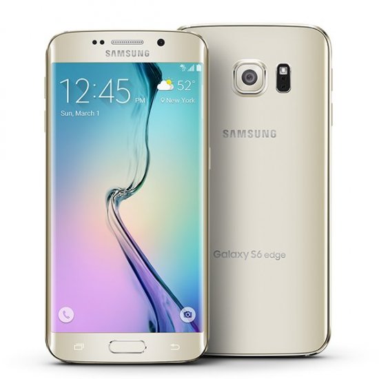 Samsung Galaxy S6 edge - 32 GB - Gold Platinum - Unlocked - GSM - Click Image to Close