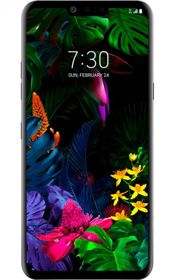 LG G8 ThinQ 128GB Smartphone (Unlocked, Black) with 64GB Qi Char - Click Image to Close
