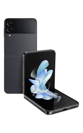 Samsung Galaxy Z Flip4 - Graphite - 256GB - Samsung Galaxy Phone - Click Image to Close