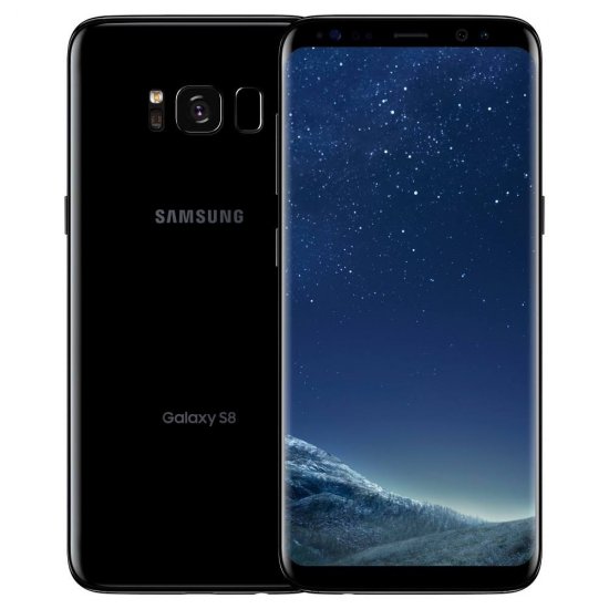 Samsung Galaxy S8 - 64 GB - Midnight Black - AT&T - GSM - Click Image to Close