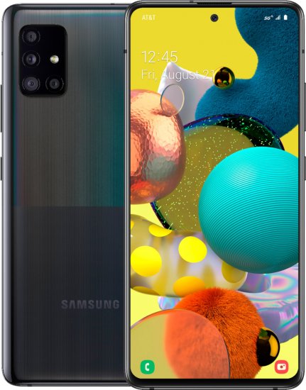 Samsung Galaxy A51 5G - 128 GB - Prism Cube Black - Unlocked - C - Click Image to Close