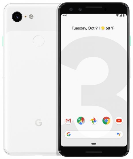 Google Pixel 3 - 128 GB - Clearly White - Unlocked - Click Image to Close