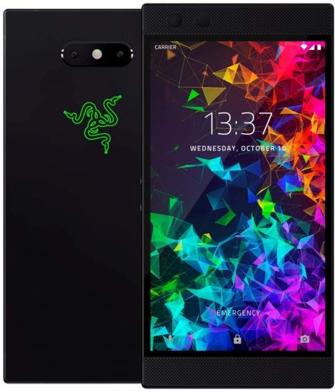 Razer Phone 2 Gaming Smartphone 64GB Satin Black - Click Image to Close