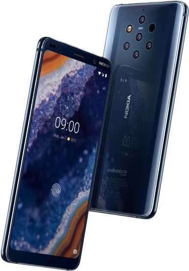 Nokia 9 PureView TA-1082 128GB Smartphone (Unlocked, Midnight Bl - Click Image to Close