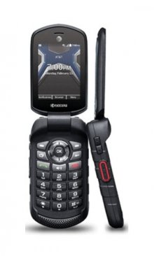 Kyocera DuraXE Dura XE E4710 Black AT&T Rugged Flip Phone
