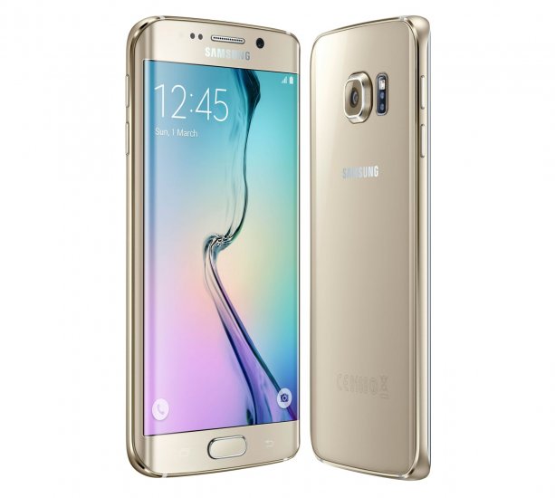 Samsung Galaxy S6 edge SMG925i - 64 GB - Gold Platinum - Unlocke - Click Image to Close