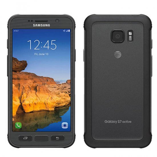 Samsung Galaxy S7 Active - 32 GB titanium gray - AT&T - Click Image to Close