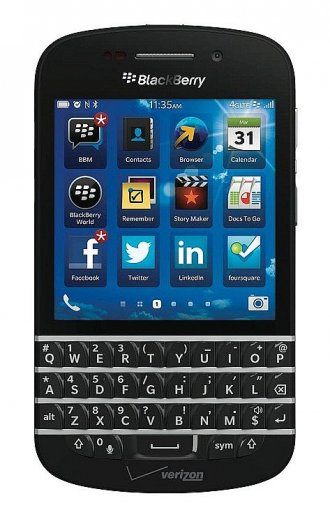 BlackBerry Q10 Smartphone - Black - Verizon Wireless - LTE