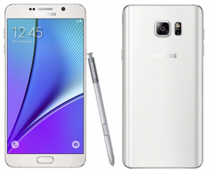 Samsung Galaxy Note5 - 64 GB - White Pearl - AT&T - GSM - Click Image to Close