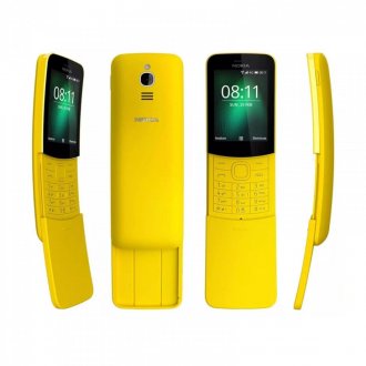 Nokia 8110 4G Duos At&t Locked KaiOS Phone - Banana Yellow