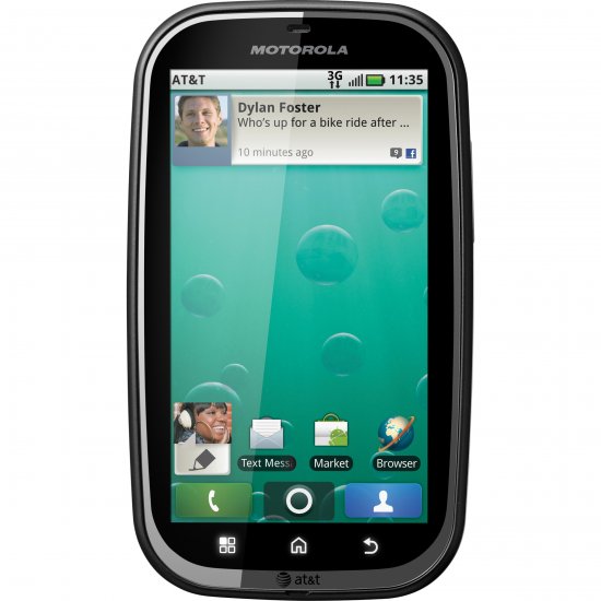 Motorola BRAVO Smartphone - AT&T - WCDMA (UMTS) / GSM - Black - Click Image to Close
