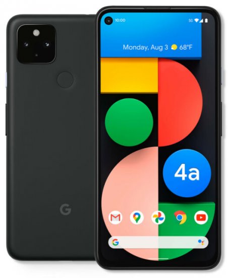 Google Pixel 4a (5G) - 128 GB - Just Black - Unlocked - Click Image to Close