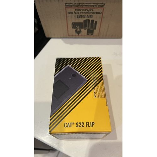 Cat S22 Flip Phone | 16GB Memory | Black | Factory Unlocked | All Carrier Compatibility