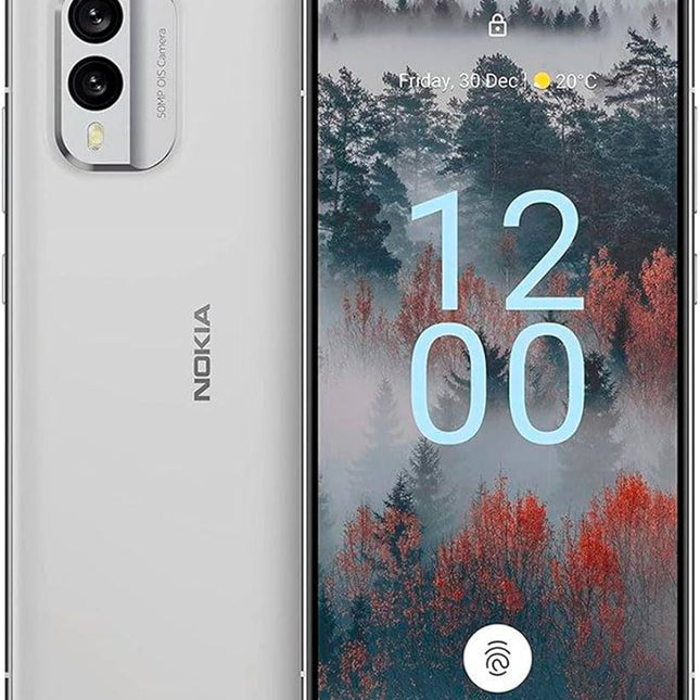 Nokia X30 5G 256GB Smartphone (No Plan-Unlocked Device), Ice White