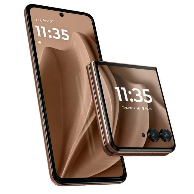 Motorola - razr+ 2025 256GB (Unlocked) - PANTONE Mocha Mousse