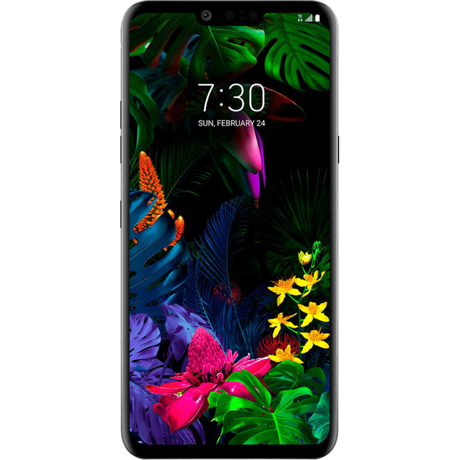 LG G8 ThinQ 128GB Smartphone (Unlocked, Black) with 64GB Qi Charger