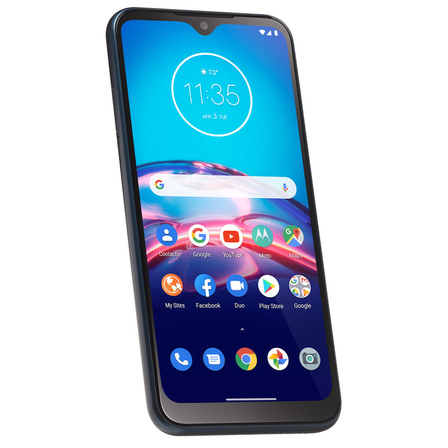 Straight Talk Motorola E, 32GB, Midnight Blue - Prepaid Smartphone