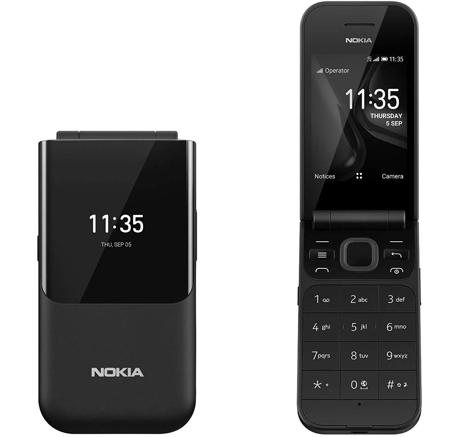 Nokia 2720, 2.8 inch (TA-1170) 4GB, Dual SIM, Flip Phone, GSM Un