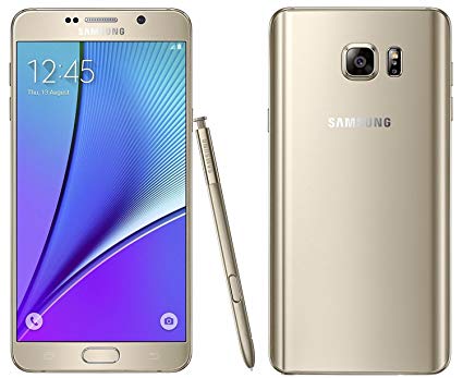 Samsung Galaxy Note 5 - 32 GB - Gold - AT&T - GSM - Click Image to Close