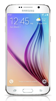 Samsung Galaxy S6 - 64 GB - White Pearl - Unlocked - GSM - Click Image to Close