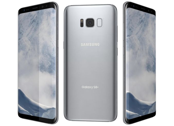 Samsung Galaxy S8+ - 64 GB - Arctic Silver - AT&T - GSM - Click Image to Close