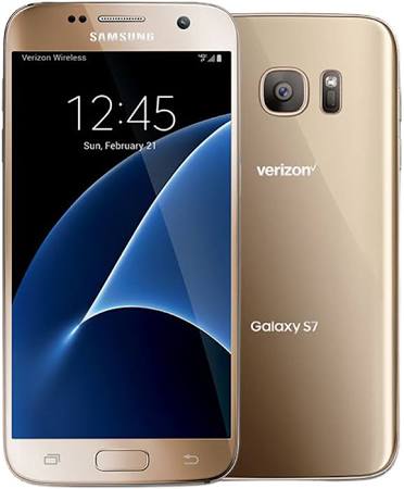Samsung Galaxy S7 - 32 GB - Gold Platinum - Verizon - CDMA/GSM - Click Image to Close
